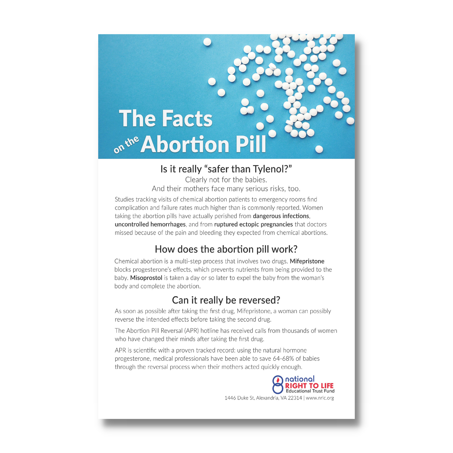 Print Resources - Abortion Pill Reversal Protocol